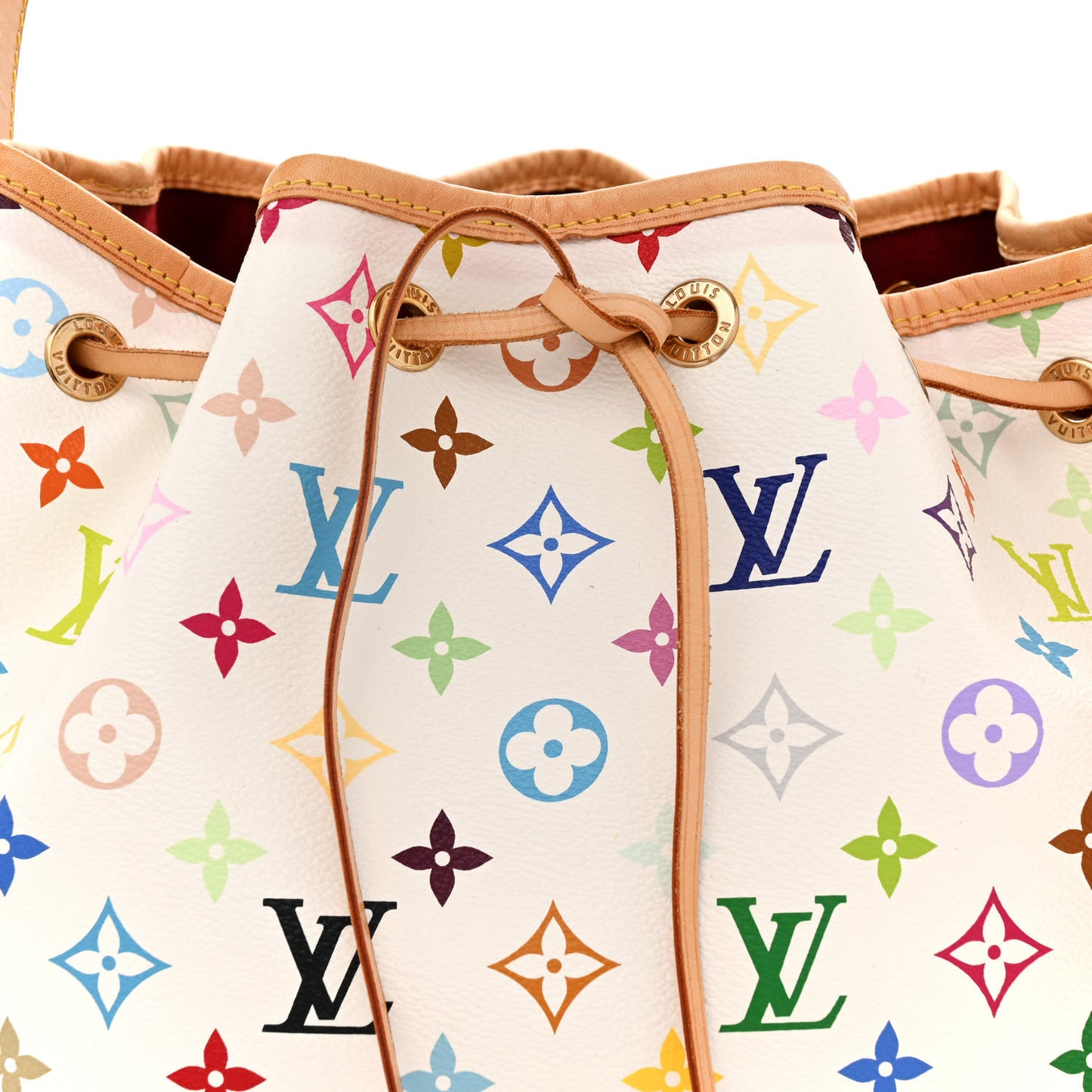 Monogram Multicolor Petit Noe White