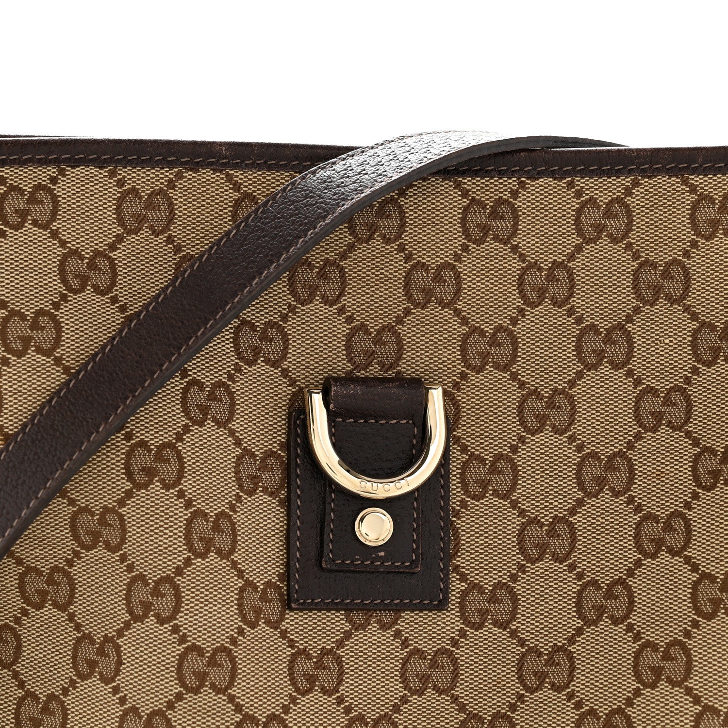 Gucci Monogram Abbey Messenger Bag Dark Brown 8 of 14