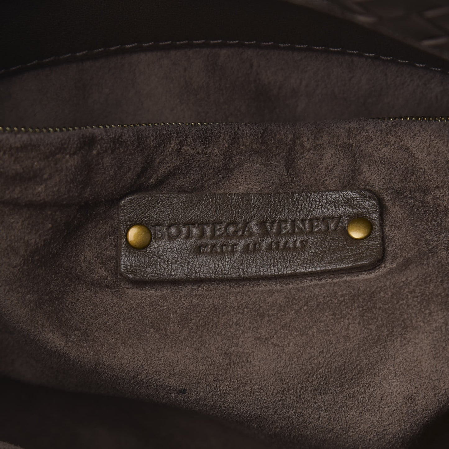 Nappa Intrecciato Medium Garda Bag Ebano