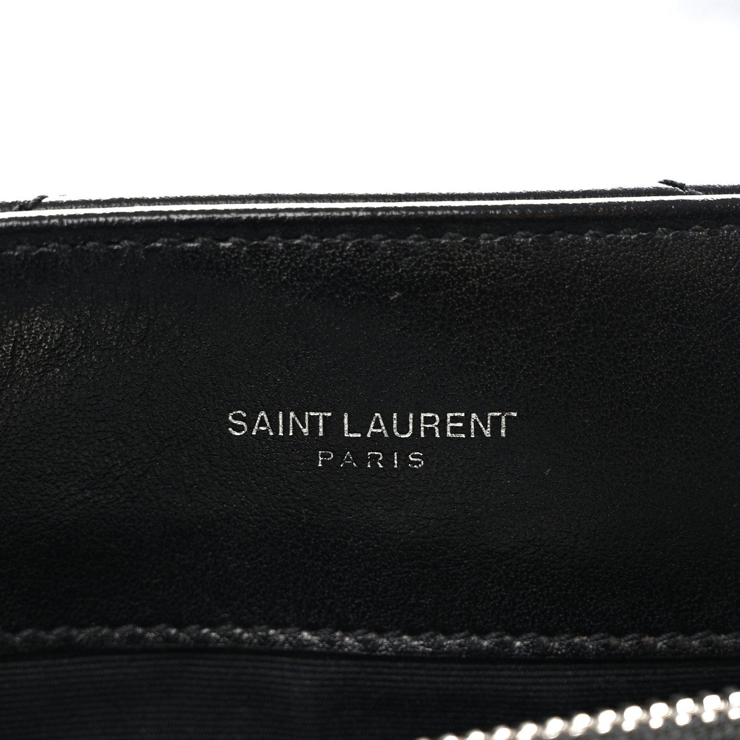 Calfskin Y Quilted Monogram Medium Loulou Chain Satchel Black