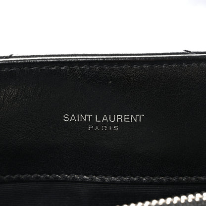 Saint Laurent Calfskin Y Quilted Monogram Medium Loulou Chain Satchel Black 6 of 10