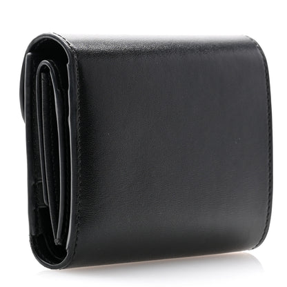 Celine Shiny Calfskin Small Triomphe Wallet Black 3 of 11