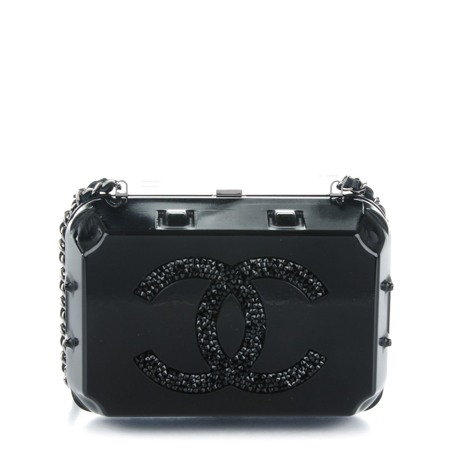 Plexiglass Grocery By Egg Carton Jewelry Box Clutch Black