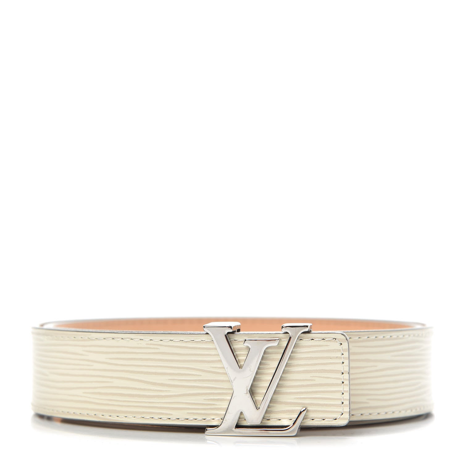 Louis Vuitton Epi 30mm LV Initiales Belt 80 32 Ivory 1 of 6