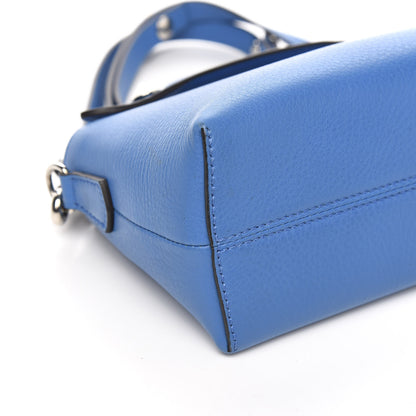 Fendi Vitello Dolce Mini By The Way Boston Bag Blue Royal 7 of 9