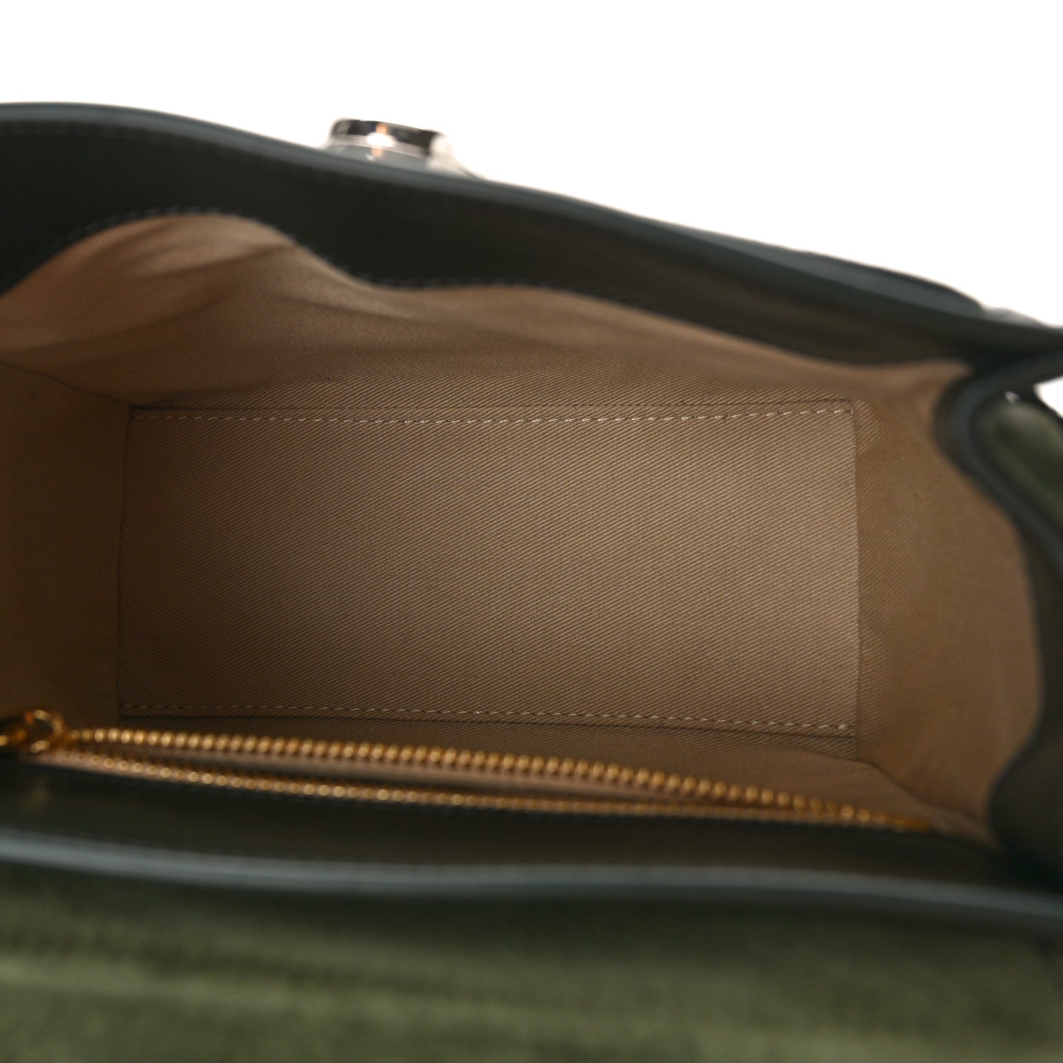 Chloe Calfskin Suede Mini Tess Day Bag Black Olive 5 of 8