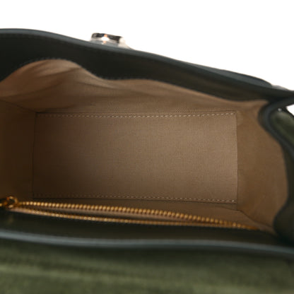 Chloe Calfskin Suede Mini Tess Day Bag Black Olive 5 of 8