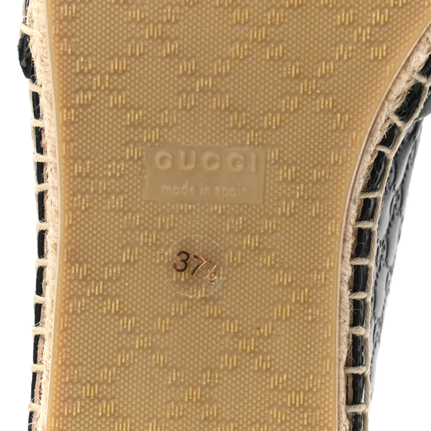 Gucci Microguccissima Signature Espadrilles 37.5 Black 6 of 8