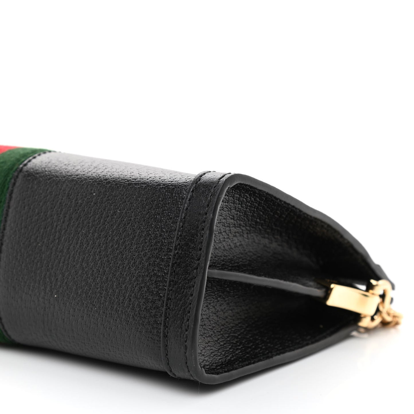 Calfskin GG Web Small Ophidia Chain Shoulder Bag Black