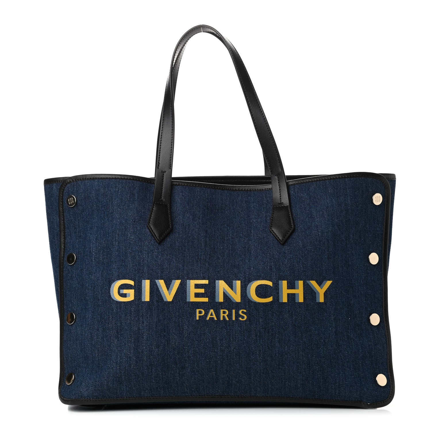 Givenchy Denim Medium Logo Bond Shopper Tote Blue 1 of 4