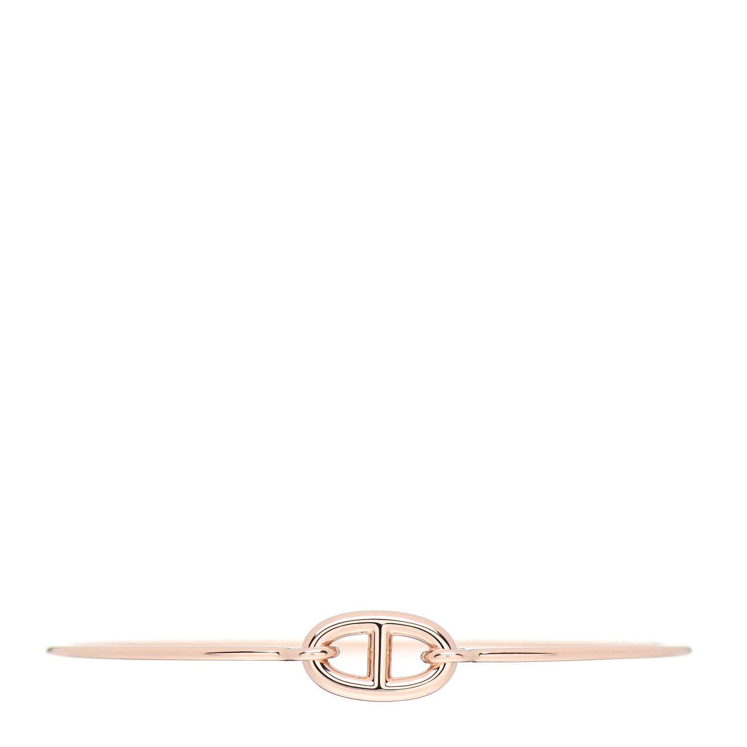 Hermes 18K Rose Gold PM Ronde Chaine d'Ancre Bracelet 1 of 4