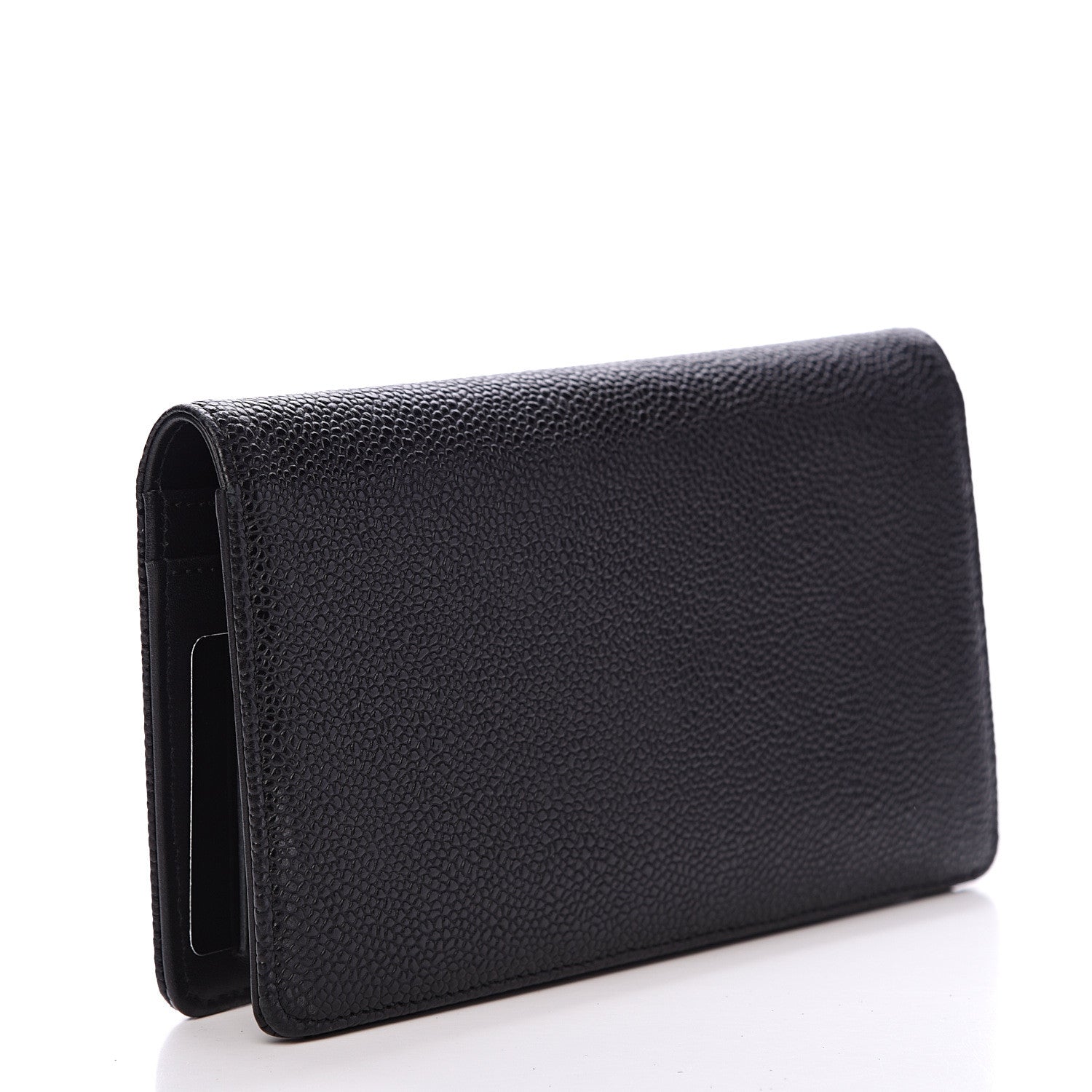 Chanel Caviar Timeless CC Yen Wallet Black 2 of 11