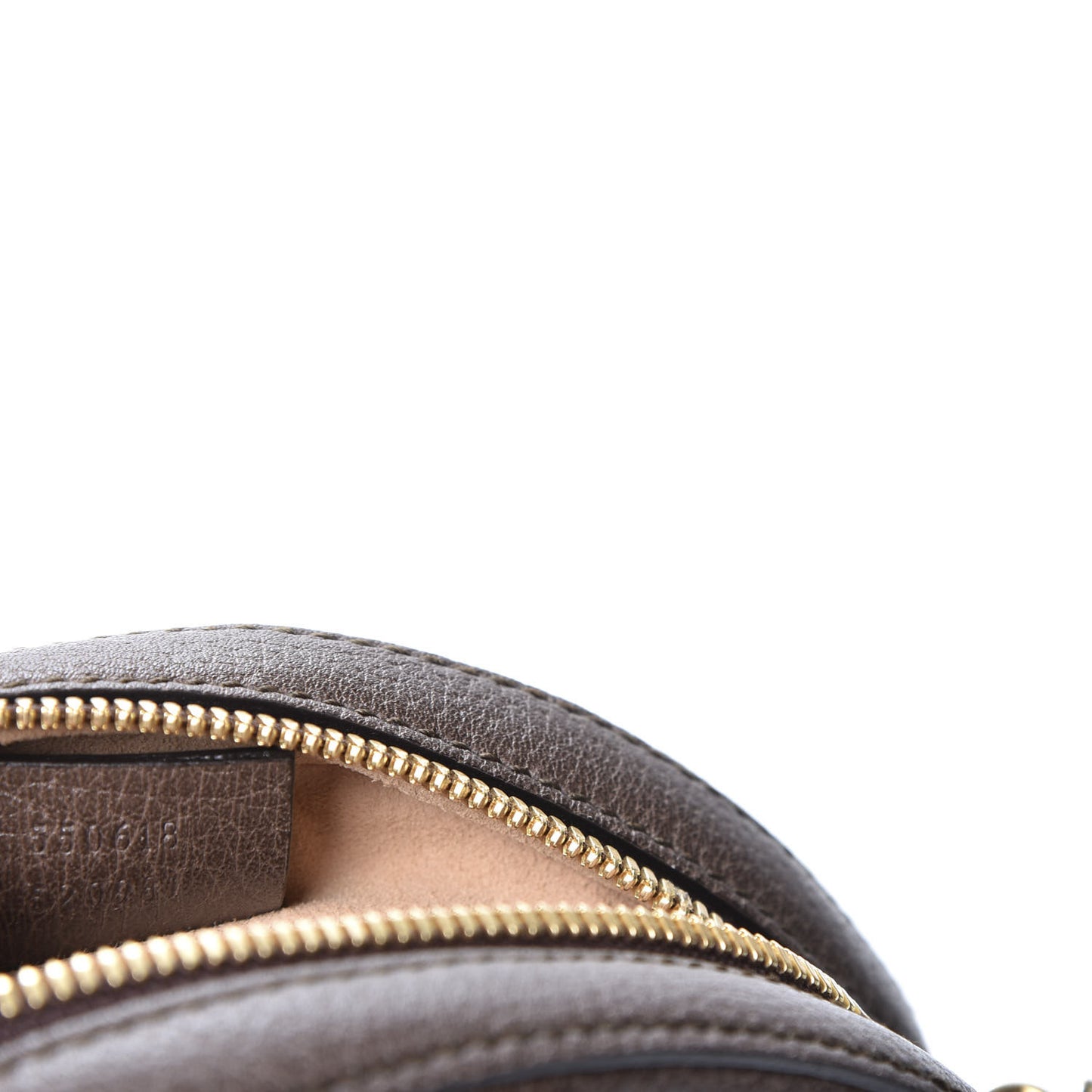 GG Supreme Monogram Web Mini Ophidia Round Shoulder Bag Brown
