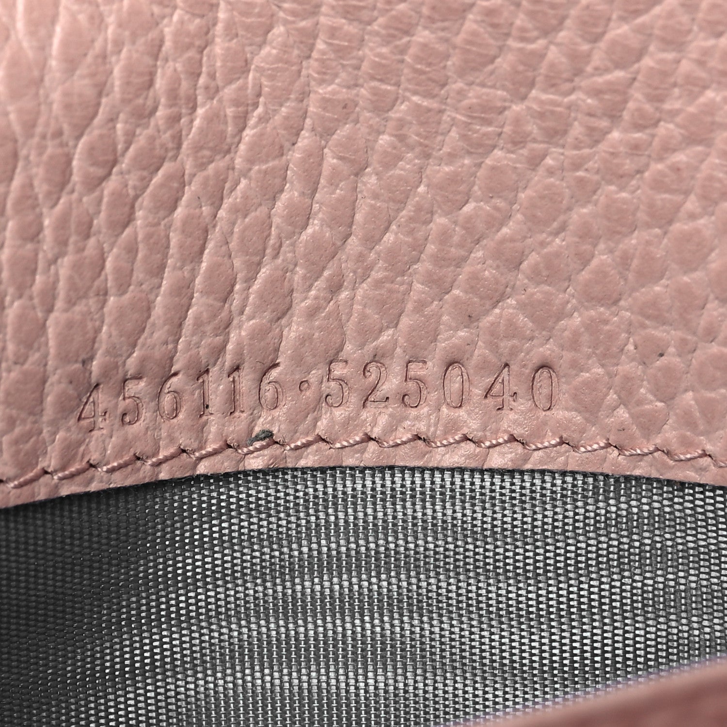 Gucci Dollar Calfskin Bi-Color GG Marmont Continental Wallet Grey Light Pink 6 of 8