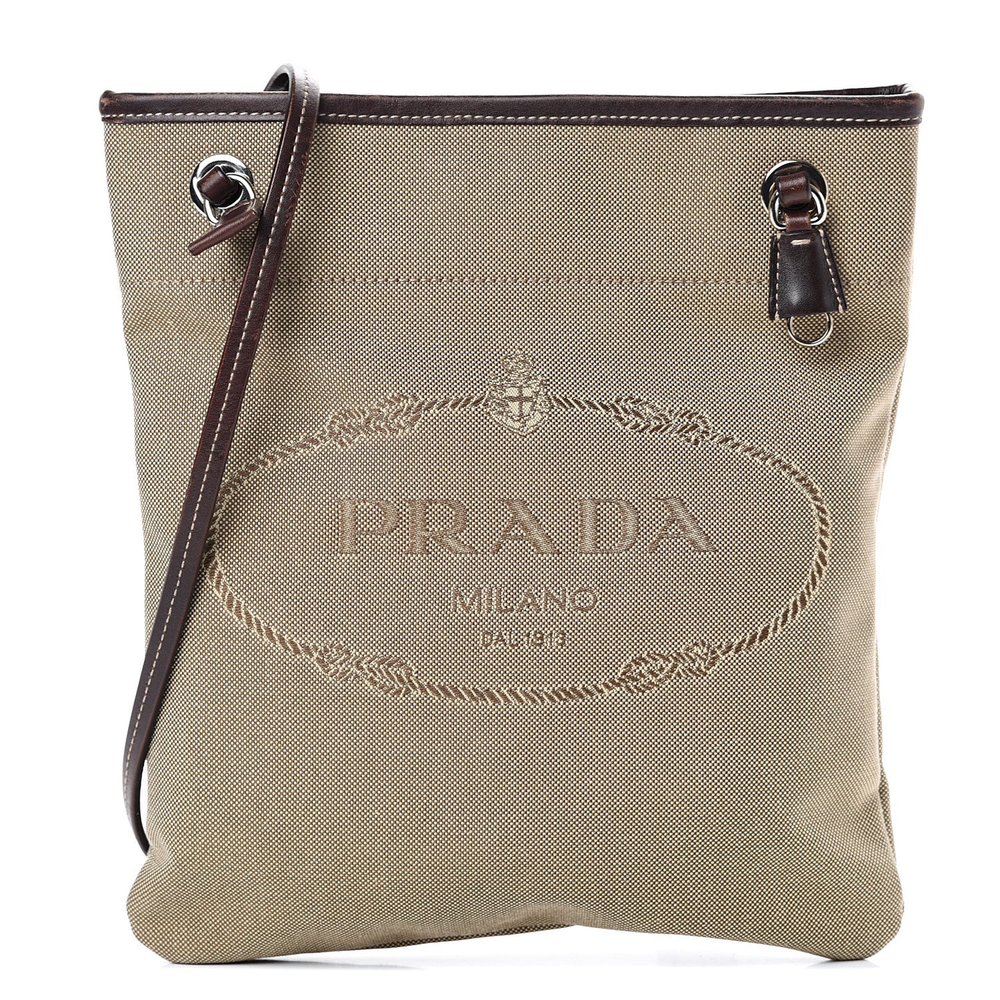 Jacquard Logo Crossbody Corda Bruciato