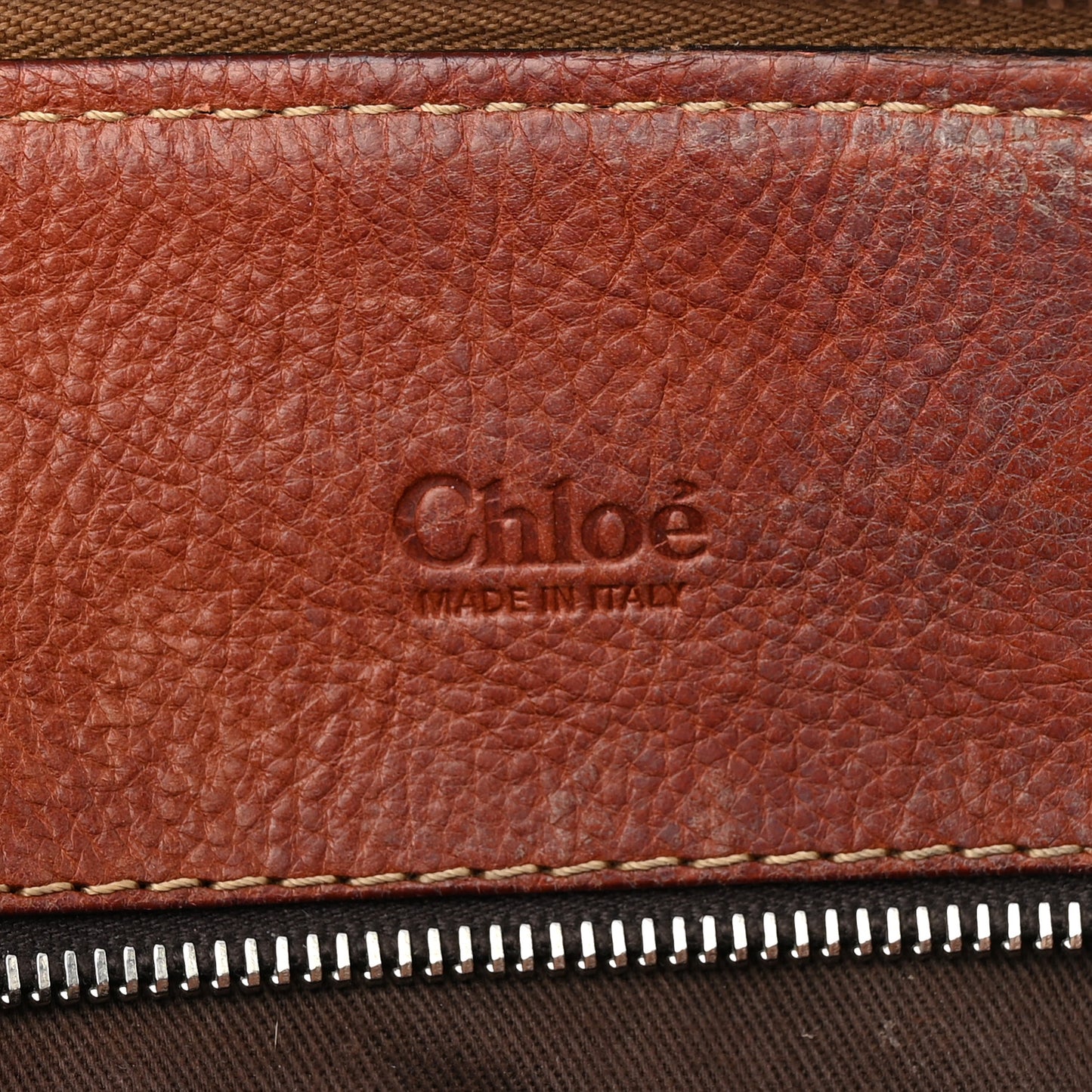 Calfskin Edith Satchel Ecureil Brown