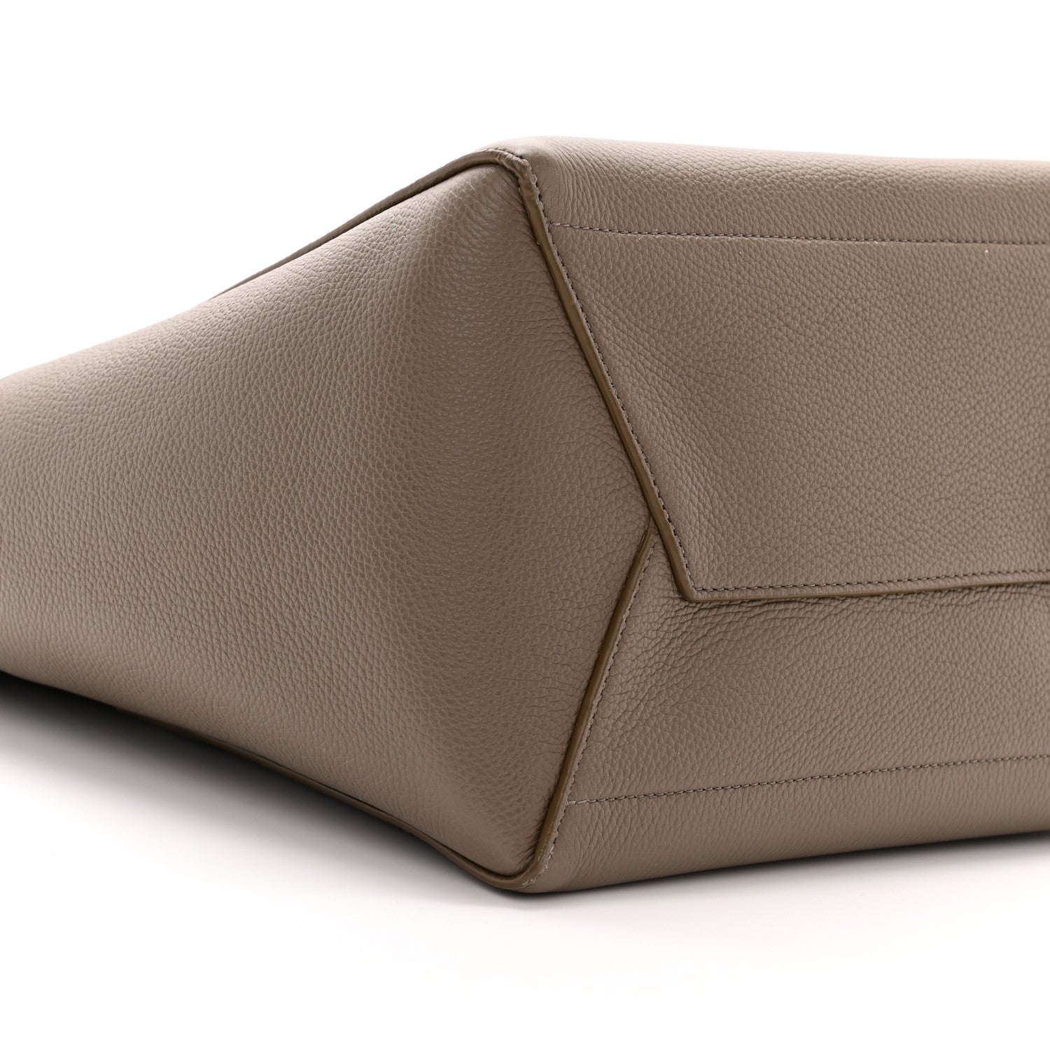 Celine Soft Grained Calfskin Sangle Bucket Bag Taupe 9 of 10