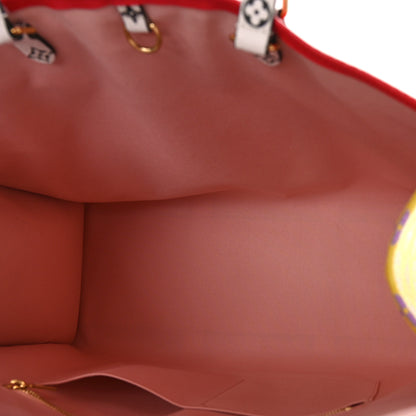 Louis Vuitton Monogram Giant Onthego GM Rouge Rose 5 of 8