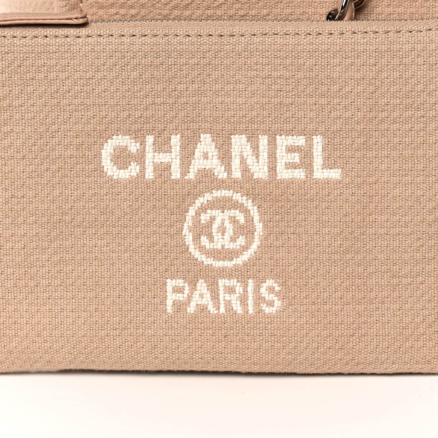 Chanel Mixed Fibers Medium Deauville Tote Beige 7 of 12