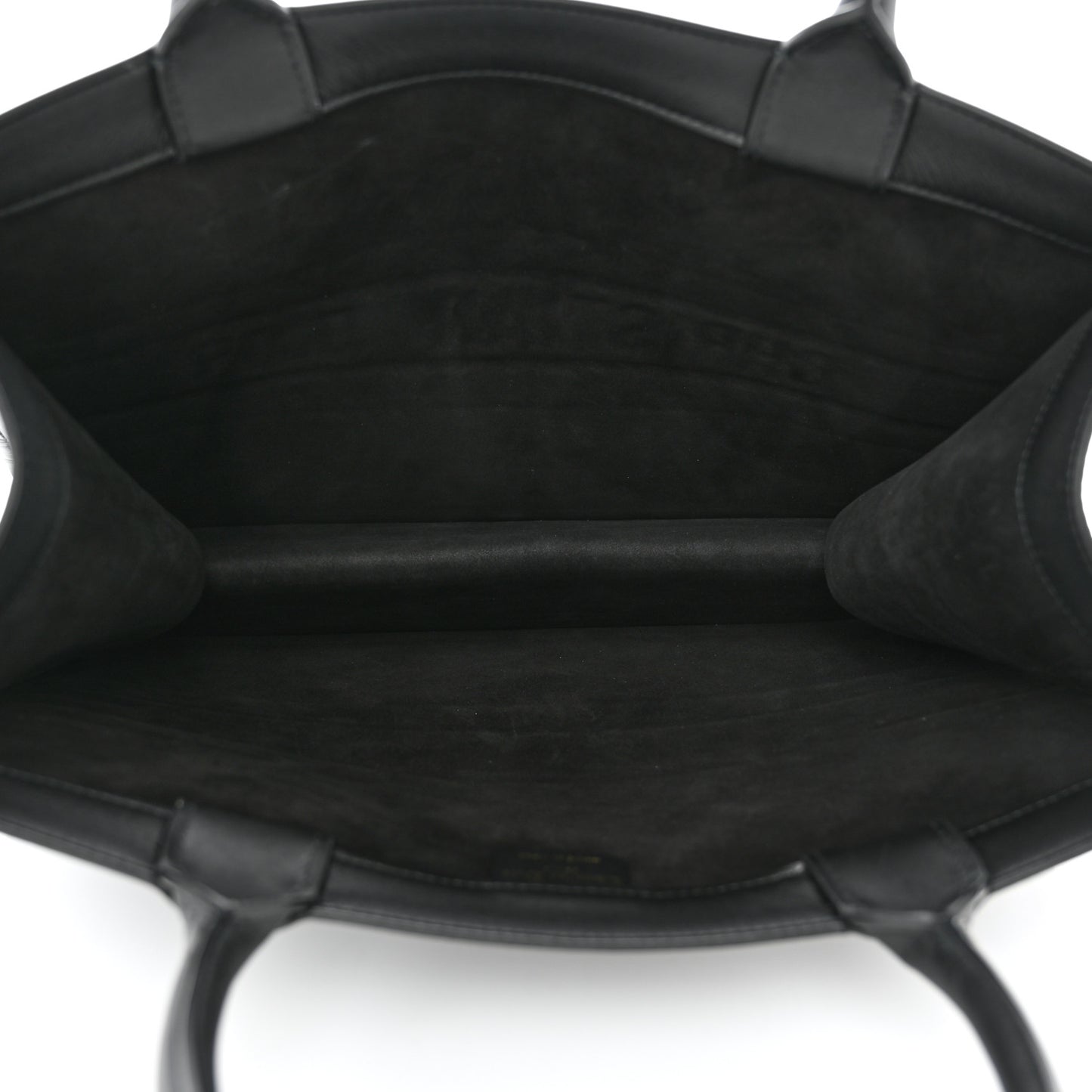 Calfskin Embossed Medium Book Tote Black