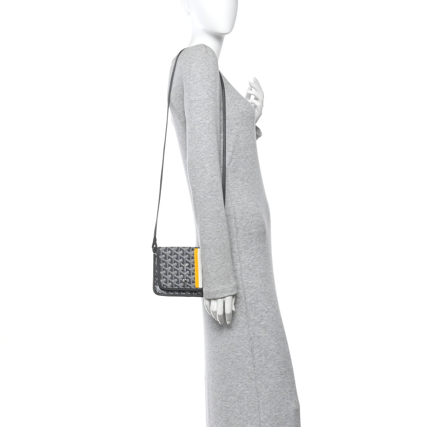 Goyard Goyardine Plumet Wallet Clutch Grey 3 of 12