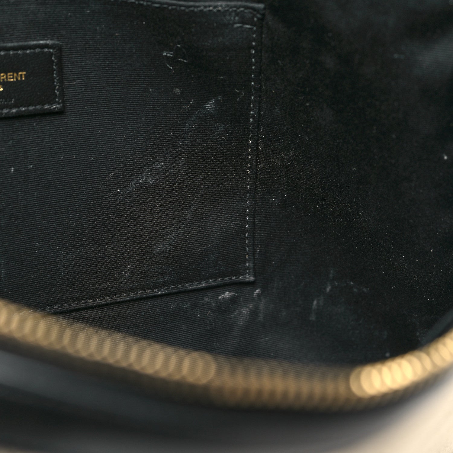 Saint Laurent Canvas Monogram Zipped Pouch Beige Black 11 of 11