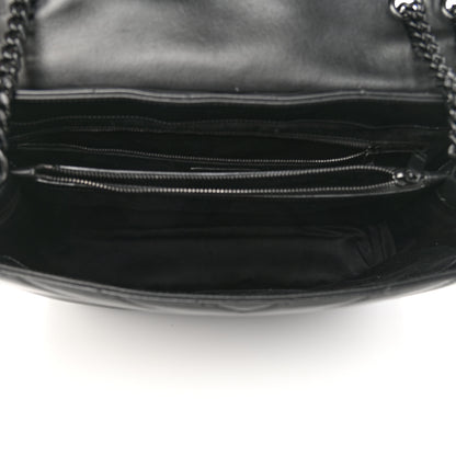 Saint Laurent Calfskin Y Quilted Monogram Large Loulou Chain Satchel Black 5 of 12