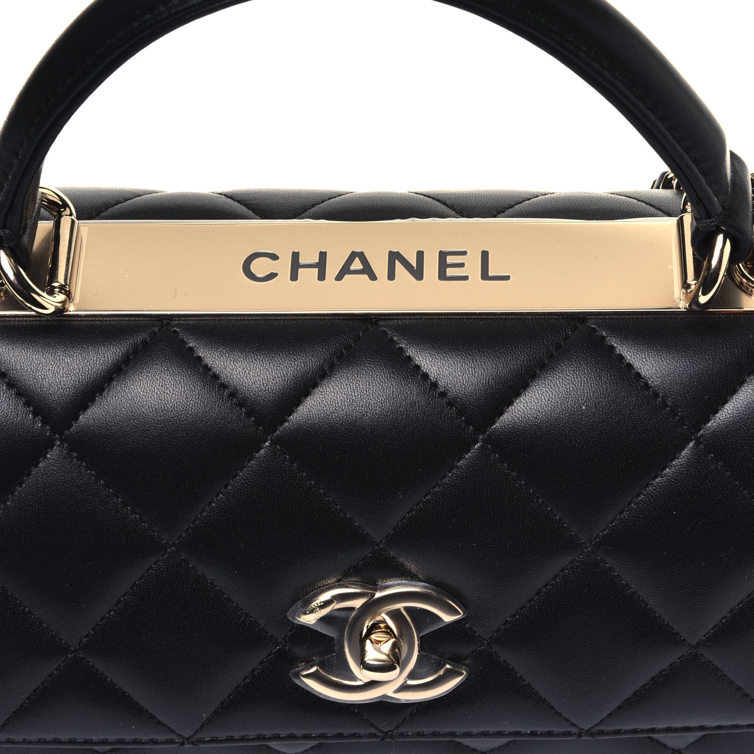 Chanel Lambskin Quilted Small Trendy CC Dual Handle Flap Bag Black 5 of 5