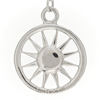 Tiffany Sterling Silver Sun Pendant Necklace 4 of 4