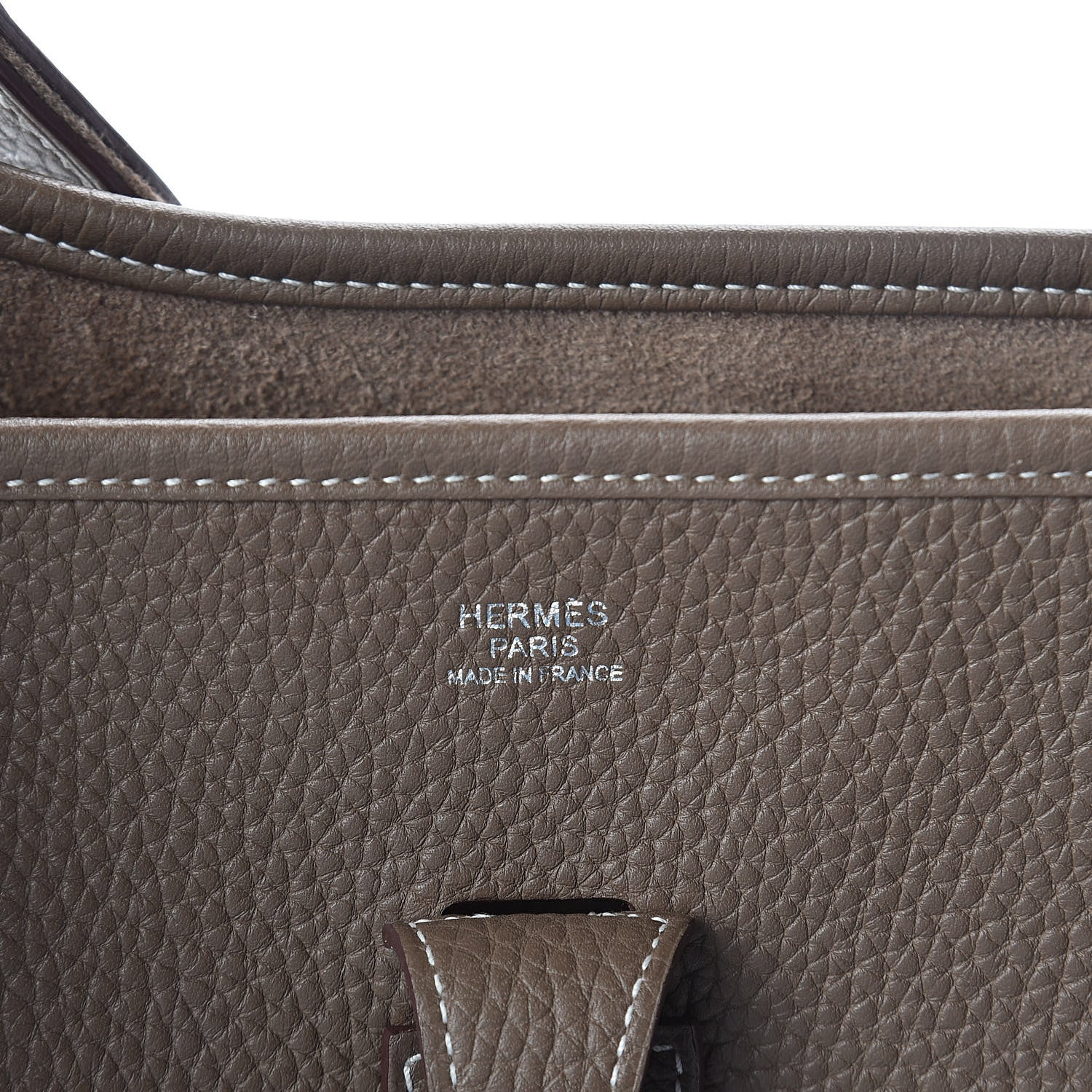 Hermes Taurillon Clemence Evelyne III PM Etoupe 6 of 10