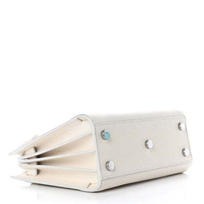Saint Laurent Grained Calfskin Nano Sac de Jour Dove White 3 of 10