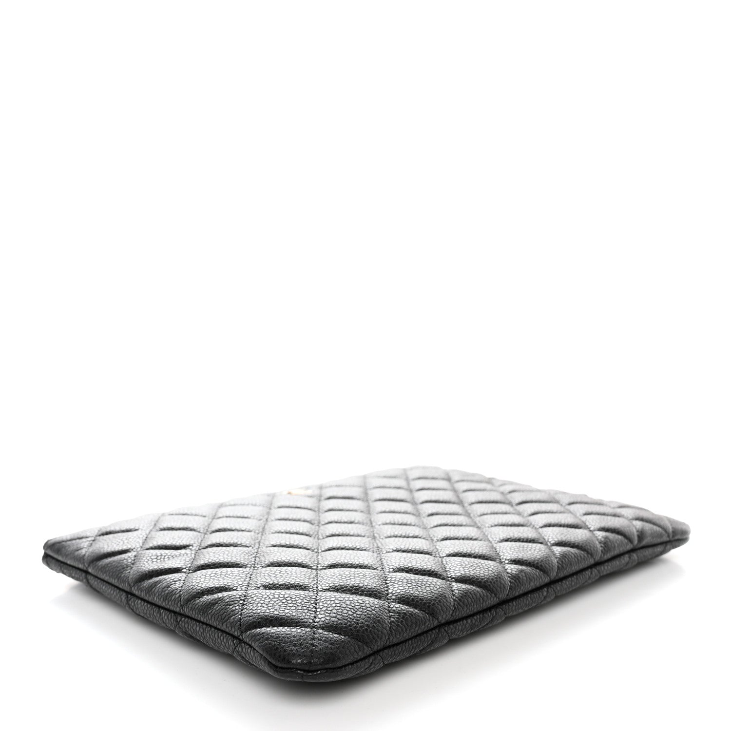 Chanel Caviar Quilted Medium Cosmetic Case Black 4 of 9