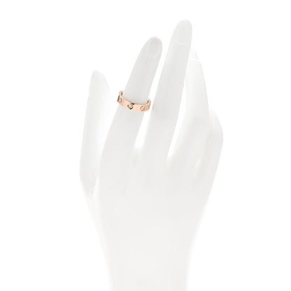 Cartier 18K Pink Gold Diamond 4mm LOVE Wedding Band Ring 49 4.75 2 of 5