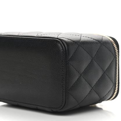 Chanel Caviar Quilted Small Vanity Case With Chain Black 9 of 9