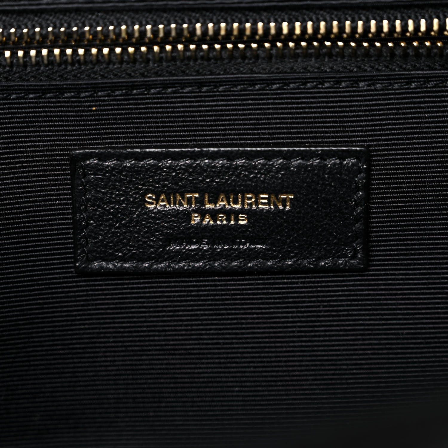 Saint Laurent Grain De Poudre Textured Mixed Matelasse Large Triquilt Monogram Satchel Black 7 of 10