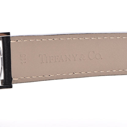 Tiffany Sterling Silver Calfskin 39mm Atlas Automatic Watch 11 of 13
