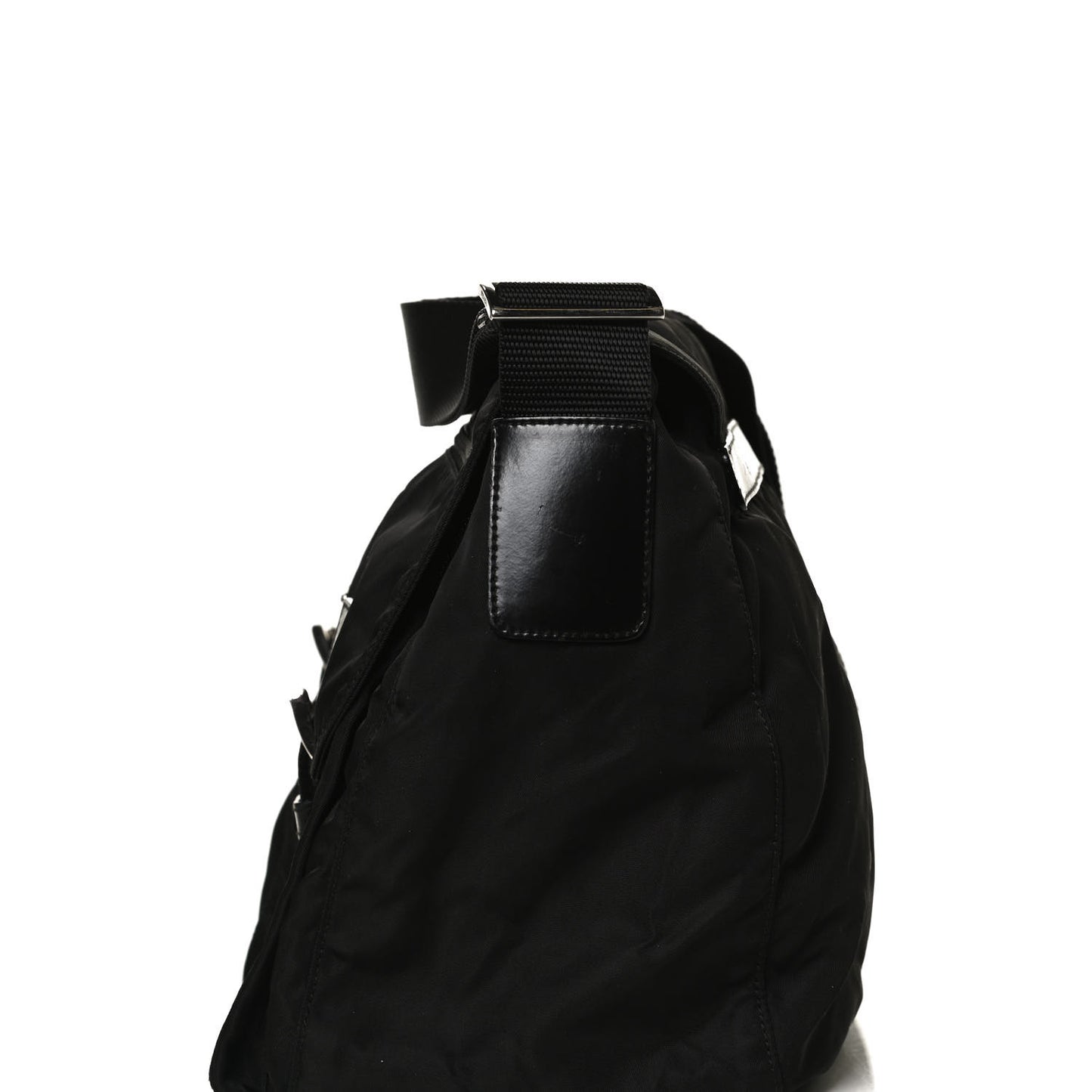 Nylon Vela Messenger Bag Black