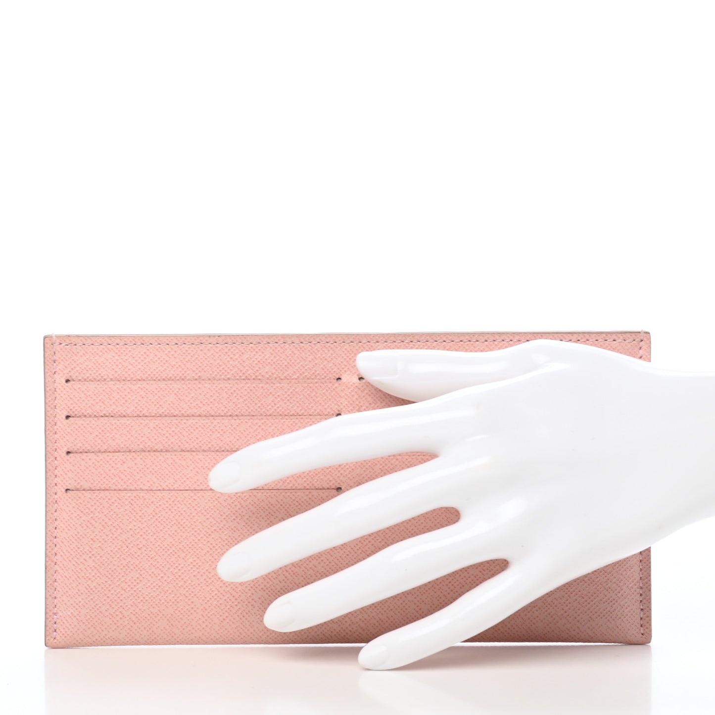 Calfskin Felicie Card Holder Insert Rose Ballerine
