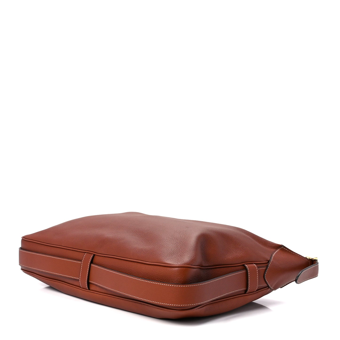 Supple Calfskin Large Romy Shoulder Bag Tan