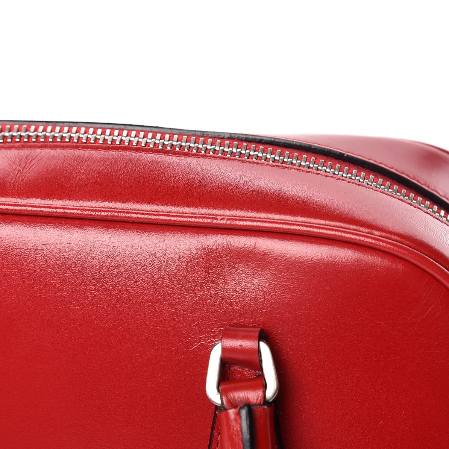 Prada Vitello Lux Mini Bowling Bag Rosso 15 of 18