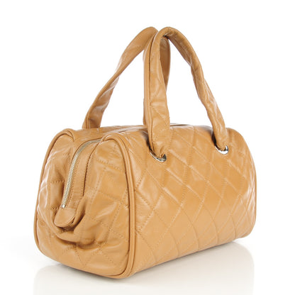 Chanel Caviar Quilted Timeless Bowler Dark Beige 3 of 15