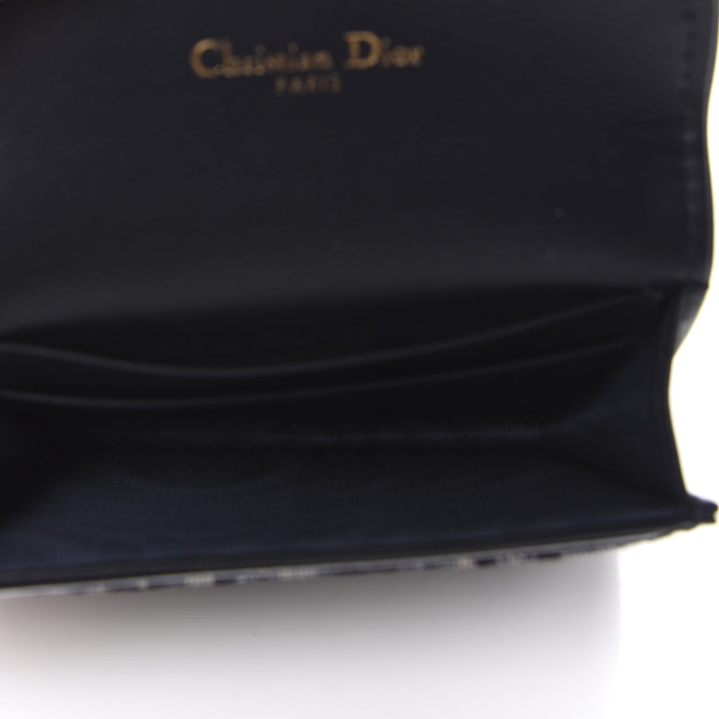 Oblique Saddle Card Holder Blue