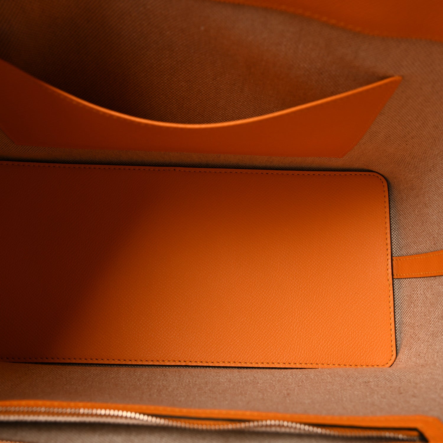 Hermes Evercolor Epsom Maxibox Cabas 30 Etoupe Jaune Ambre 5 of 8