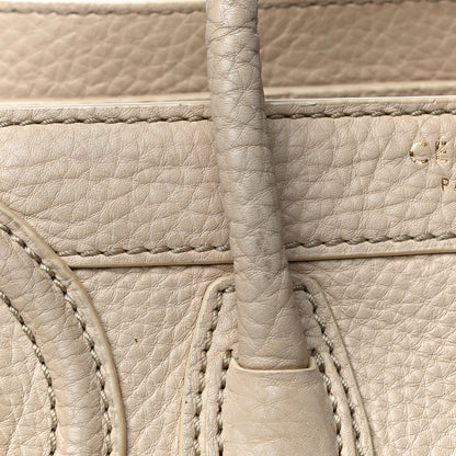 Celine Pebbled Calfskin Nano Luggage Dune 14 of 24