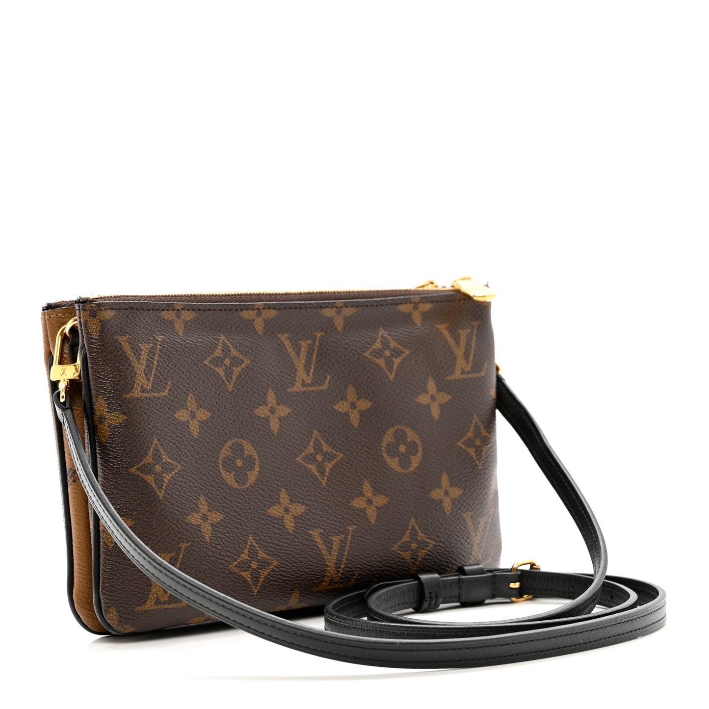 Reverse Monogram Giant Double Zip Pochette