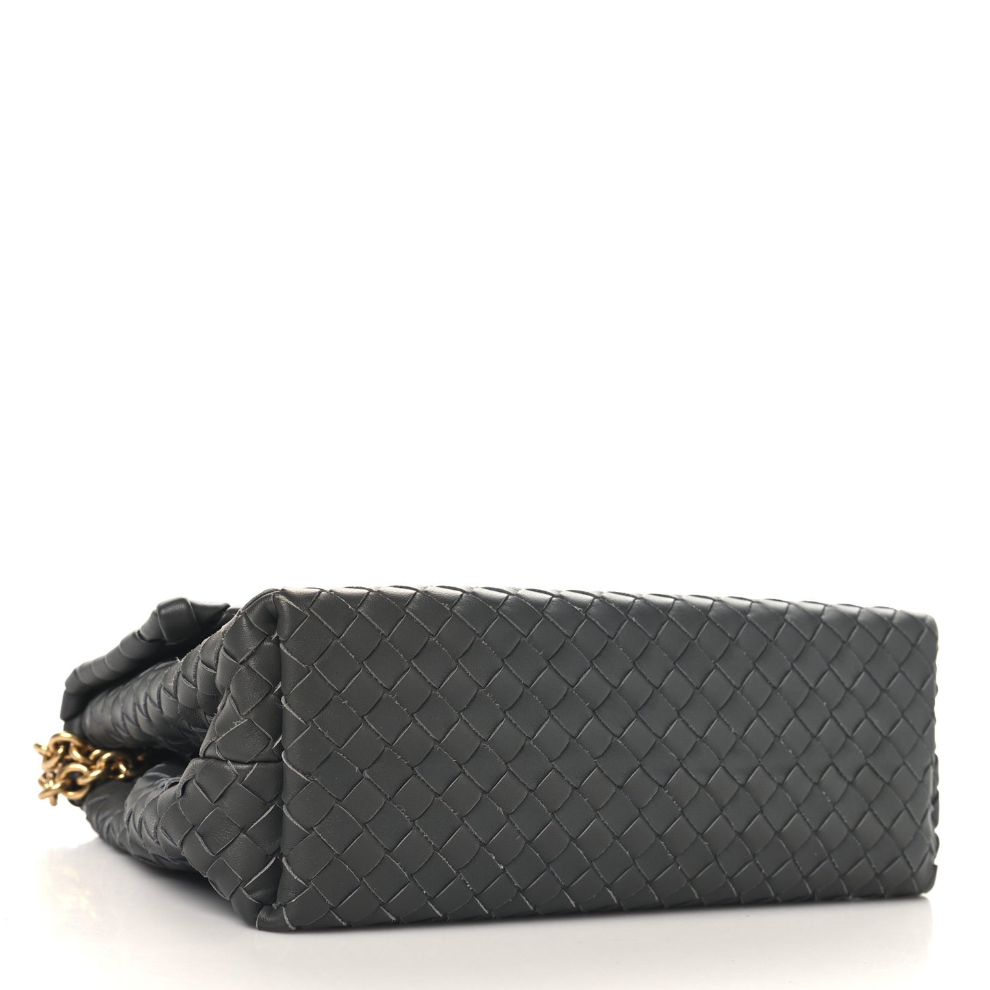 Nappa Intrecciato Small Olimpia Shoulder Bag Steel