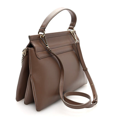 Chloe Calfskin Medium Faye Top Handle Bag Desert Taupe 3 of 9