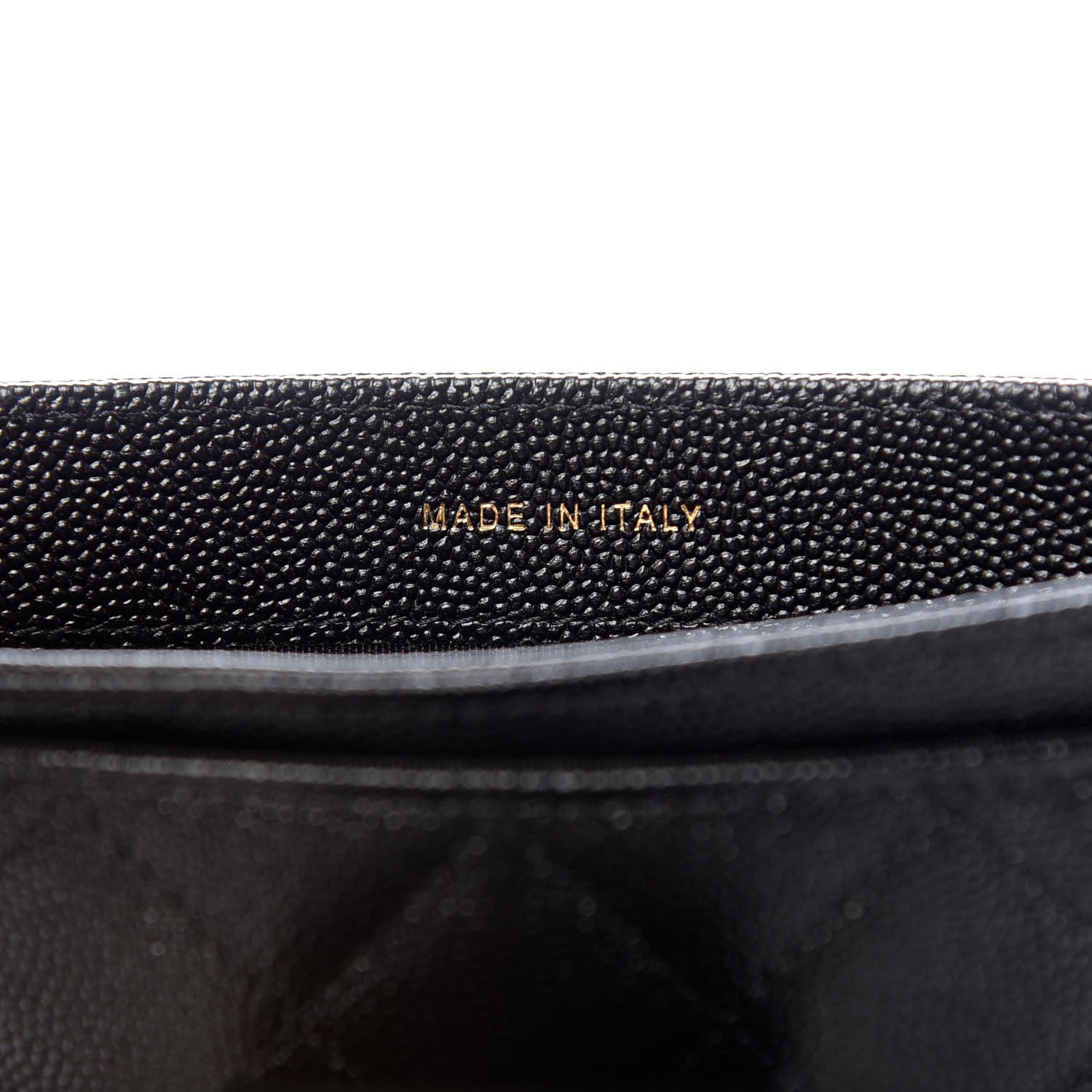 Chanel Caviar Quilted CC Strap Pouch Black 10 of 12