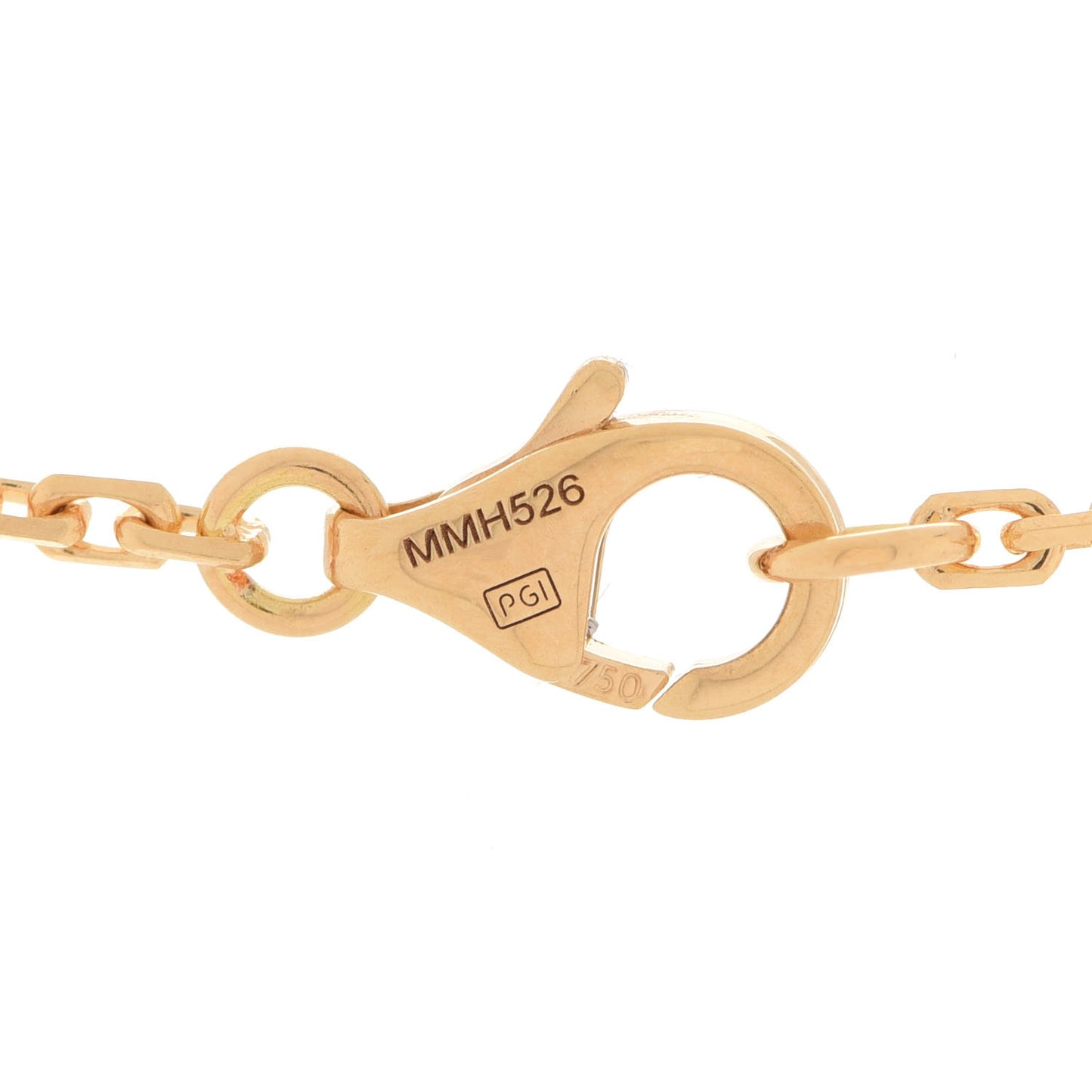 18K Yellow Gold Diamond Interlocking LOVE Necklace