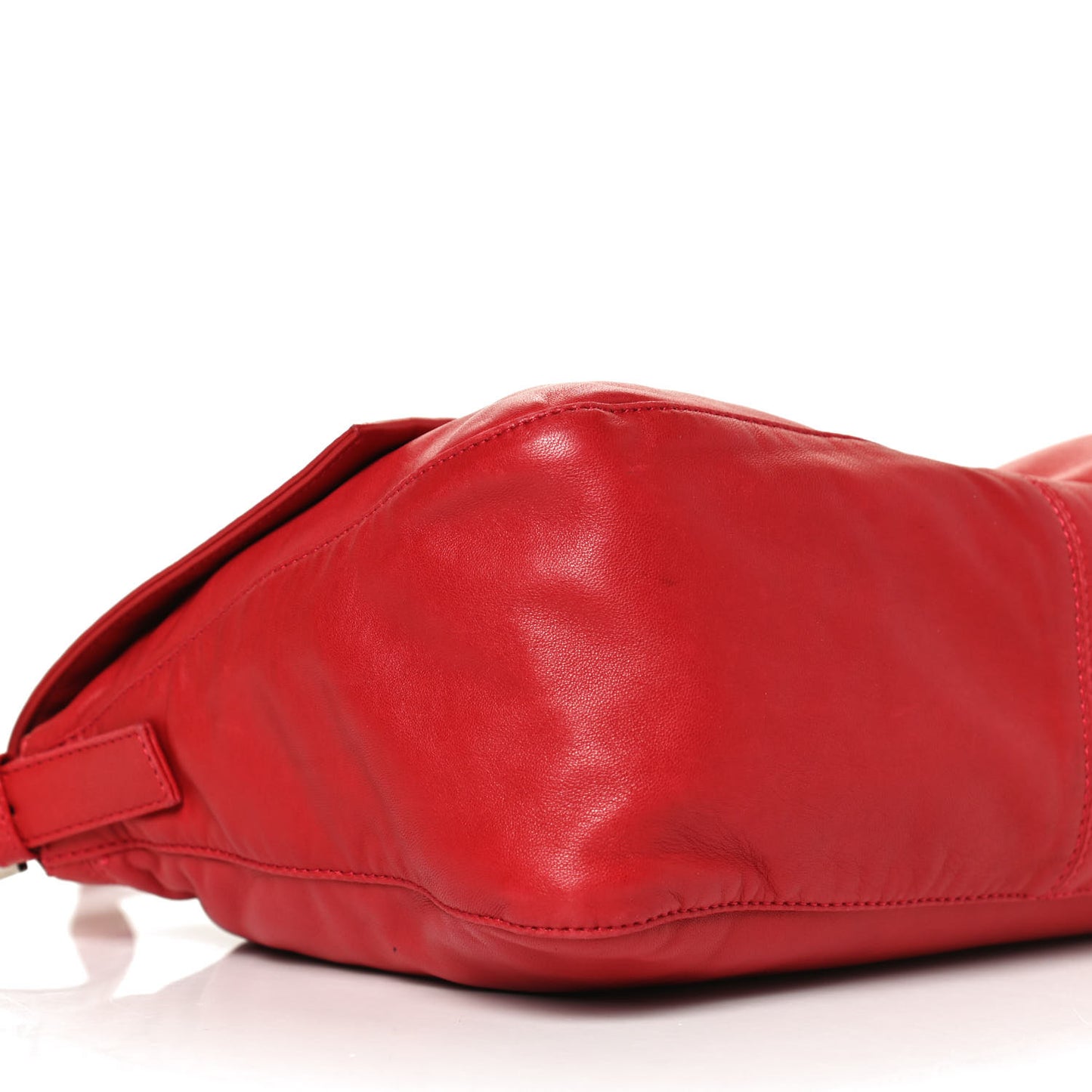 Calfskin Mama Baguette Red